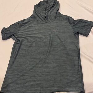 Men's Gray Hooded Shirt
